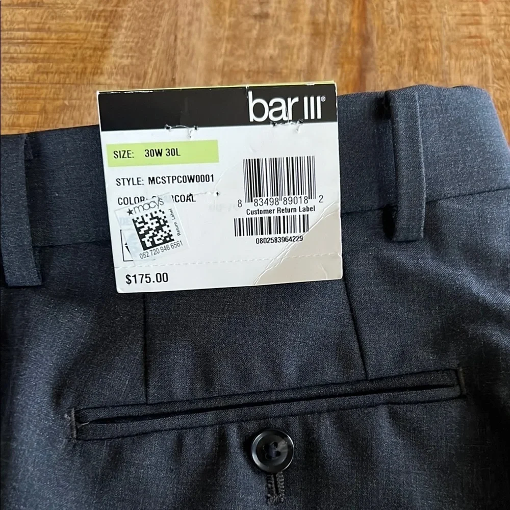 Bar III Black Dress Pants Classic Style